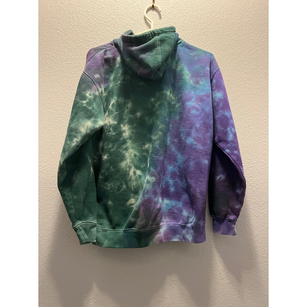 Goosebumps Hammerhead Shark Tie Dye Hoodie Green Purple Graphic Sweatshirt Small - Picture 7 of 7